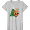 imageStar Wars Wicket Ewok Christmas Holiday Yuletide Yub Nub TShirtSilver Grey