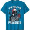 imageStar Wars Christmas Darth Vader I Can Feel Your Presents TShirtSapphire Blue