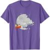 imageStar Wars Christmas Death Star Sleigh Ride TShirtPurple Heather