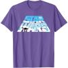 imageStar Wars Christmas Holiday Logo Hoth ATAT Reindeer Funny TShirtPurple Heather