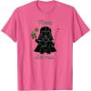 imageStar Wars Darth Vader Cute Christmas Holiday Merry Sithmas TShirtPink Heather