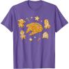 imageStar Wars Holiday Christmas Gingerbread Cookie Heroes TShirtPurple Heather
