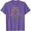 imageStar Wars Holiday Christmas Imperial Icon Darth Vader Helmet TShirtPurple Heather