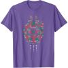 imageStar Wars Holiday Christmas Rebel Symbols Millennium Falcon TShirtPurple Heather