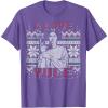 imageStar Wars I Love Yule Leia Christmas Humor TShirt TShirtPurple Heather