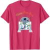 imageStar Wars R2D2 Droid Cute Christmas Holiday Merry Beep Boop TShirtRed Heather