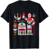 imageStar Wars R2D2 and C3PO Holiday Droids Rebel Christmas TShirtBlack