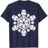 imageStar Wars Stormtrooper Christmas Snowflake Graphic TShirt TShirtNavy Blue
