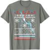 imageStar Wars Vader Luke Duel Christmas Sweater Graphic TShirt TShirtOlive Heather