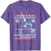 imageStar Wars Vader Luke Duel Christmas Sweater Graphic TShirt TShirtPurple Heather