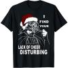 imageStar Wars Vader Santa Lack Holiday Cheer Christmas TShirt TShirtBlack