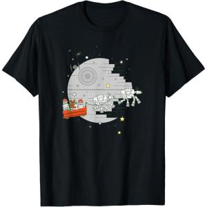 imageStar Wars Christmas Death Star Sleigh Ride TShirtBlack