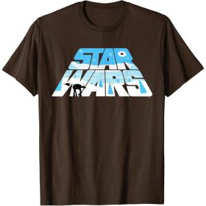 imageStar Wars Christmas Holiday Logo Hoth ATAT Reindeer Funny TShirtBrown