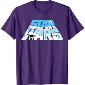 imageStar Wars Christmas Holiday Logo Hoth ATAT Reindeer Funny TShirtPurple