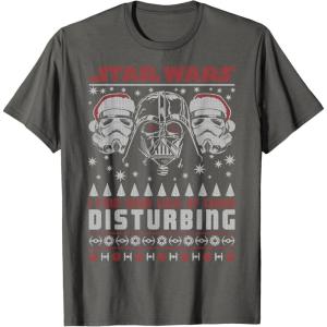 imageStar Wars Darth Vader Lack Of Cheer Ugly Christmas TShirt TShirtAsphalt Grey