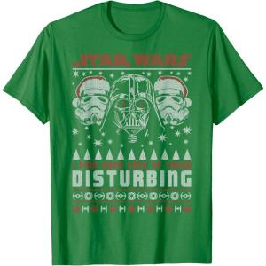 imageStar Wars Darth Vader Lack Of Cheer Ugly Christmas TShirt TShirtKelly Green
