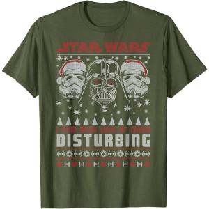 imageStar Wars Darth Vader Lack Of Cheer Ugly Christmas TShirt TShirtOlive Green