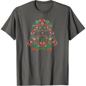 imageStar Wars Holiday Christmas Imperial Icon Darth Vader Helmet TShirtAsphalt Grey