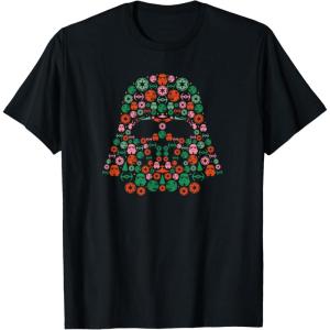 imageStar Wars Holiday Christmas Imperial Icon Darth Vader Helmet TShirtBlack