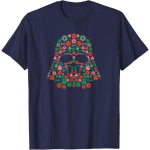 imageStar Wars Holiday Christmas Imperial Icon Darth Vader Helmet TShirtNavy Blue