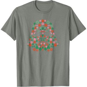 imageStar Wars Holiday Christmas Imperial Icon Darth Vader Helmet TShirtOlive Heather