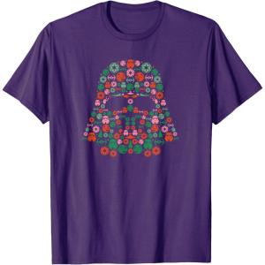 imageStar Wars Holiday Christmas Imperial Icon Darth Vader Helmet TShirtPurple
