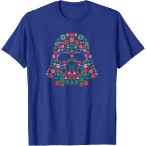 imageStar Wars Holiday Christmas Imperial Icon Darth Vader Helmet TShirtRoyal Blue