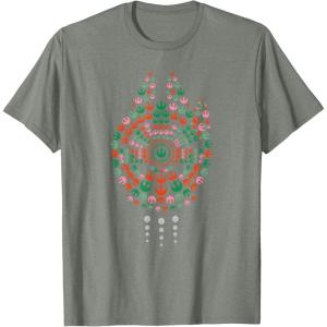 imageStar Wars Holiday Christmas Rebel Symbols Millennium Falcon TShirtOlive Heather