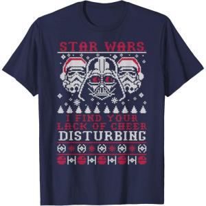 imageStar Wars Lack Of Cheer Vader Christmas Sweater TShirt TShirtNavy Blue