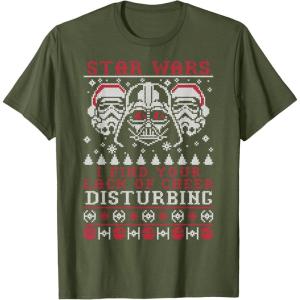 imageStar Wars Lack Of Cheer Vader Christmas Sweater TShirt TShirtOlive Green