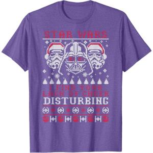 imageStar Wars Lack Of Cheer Vader Christmas Sweater TShirt TShirtPurple Heather