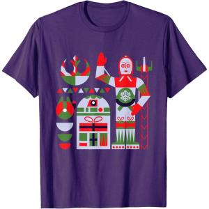 imageStar Wars R2D2 and C3PO Holiday Droids Rebel Christmas TShirtPurple