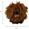 imageSTAR WARS Plush Chewbacca Figure Dog Toy  Soft Squeaky Dog Toy  MediumChewbacca Ball Body