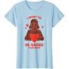 imageStar Wars Valentines Day quotI Want to InVader Your Heartquot TShirtBaby Blue
