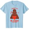 imageStar Wars Valentines Day quotI Want to InVader Your Heartquot TShirtBaby Blue