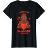 imageStar Wars Valentines Day quotI Want to InVader Your Heartquot TShirtBlack