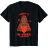 imageStar Wars Valentines Day quotI Want to InVader Your Heartquot TShirtBlack
