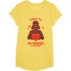 imageStar Wars Valentines Day quotI Want to InVader Your Heartquot TShirtLemon Yellow
