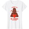 imageStar Wars Valentines Day quotI Want to InVader Your Heartquot TShirtWhite