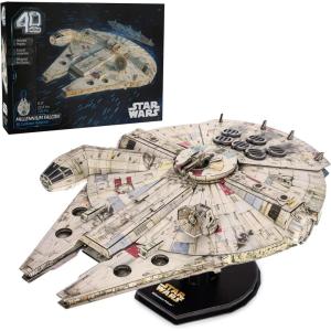 image4D Build Star Wars C3PO ampamp R2D2 3D Model Kit with Stand Star Wars Collectibles ampamp Desk Dcor Adult Puzzles Building Toys 416 Pieces 3D Puzzles Gift Ideas for Ages 12 ampamp UpMillennium Falcon 223 pcs