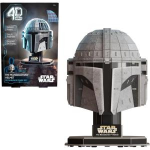 image4D Build Star Wars C3PO ampamp R2D2 3D Model Kit with Stand Star Wars Collectibles ampamp Desk Dcor Adult Puzzles Building Toys 416 Pieces 3D Puzzles Gift Ideas for Ages 12 ampamp UpMandalorian Helmet 88 pcs