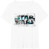 image:imageStar Wars Logo ATAT Walker Battle TShirt TShirtWhite
