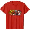 image:imageStar Wars Logo Character CloseUp Kawaii Style Tshirt TShirtRed