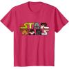 image:imageStar Wars Logo Character CloseUp Kawaii Style Tshirt TShirtRed Heather