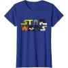 image:imageStar Wars Logo Character CloseUp Kawaii Style Tshirt TShirtRoyal Blue