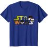 image:imageStar Wars Logo Character CloseUp Kawaii Style Tshirt TShirtRoyal Blue