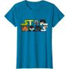 image:imageStar Wars Logo Character CloseUp Kawaii Style Tshirt TShirtSapphire Blue