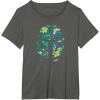 image:imageStar Wars The Mandalorian Mando Tropical Print Helmet TShirtAsphalt Grey