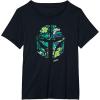 image:imageStar Wars The Mandalorian Mando Tropical Print Helmet TShirtBlack