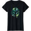 image:imageStar Wars The Mandalorian Mando Tropical Print Helmet TShirtBlack